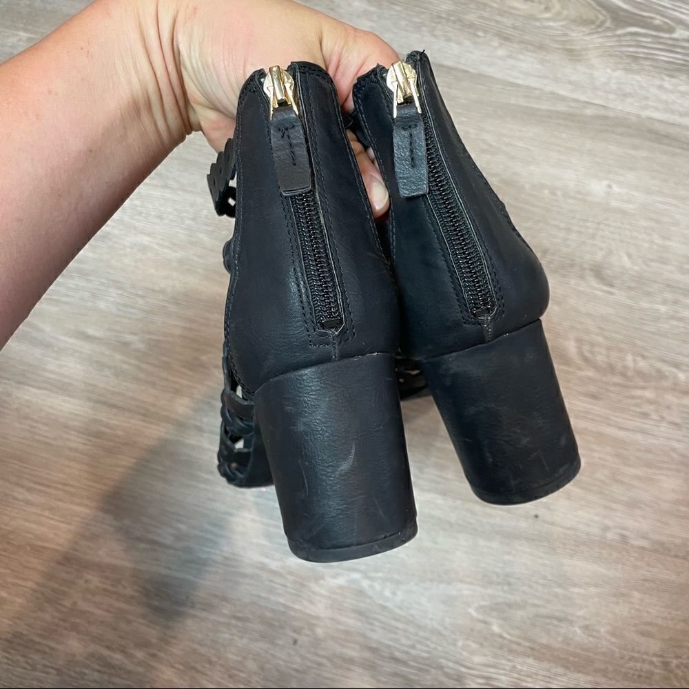 Franco Sarto Black Paisley Sandal - Picture 4 of 9